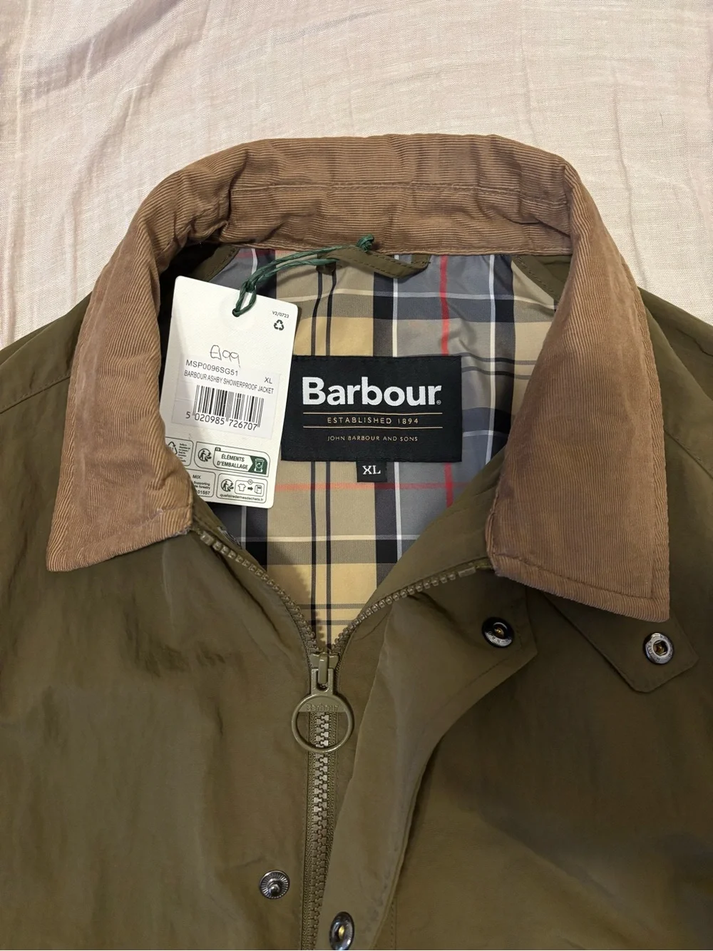 Barbour ashby showerproof